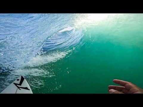 Caio Ibelli surfing 100 tubos at Stradbroke Island