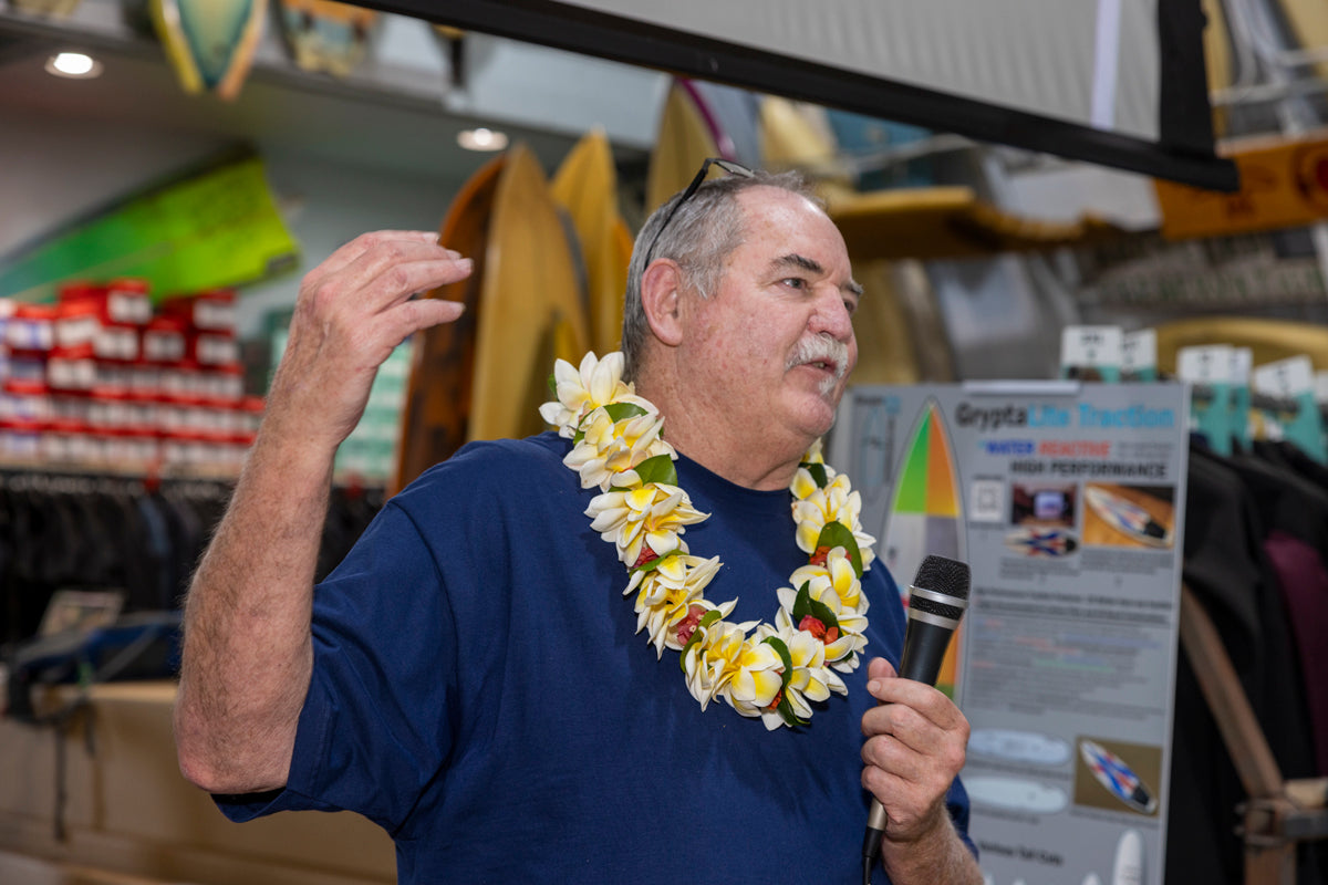 Celebration of Rusty's Surfer's Journal Feature at Birds Surf Shed