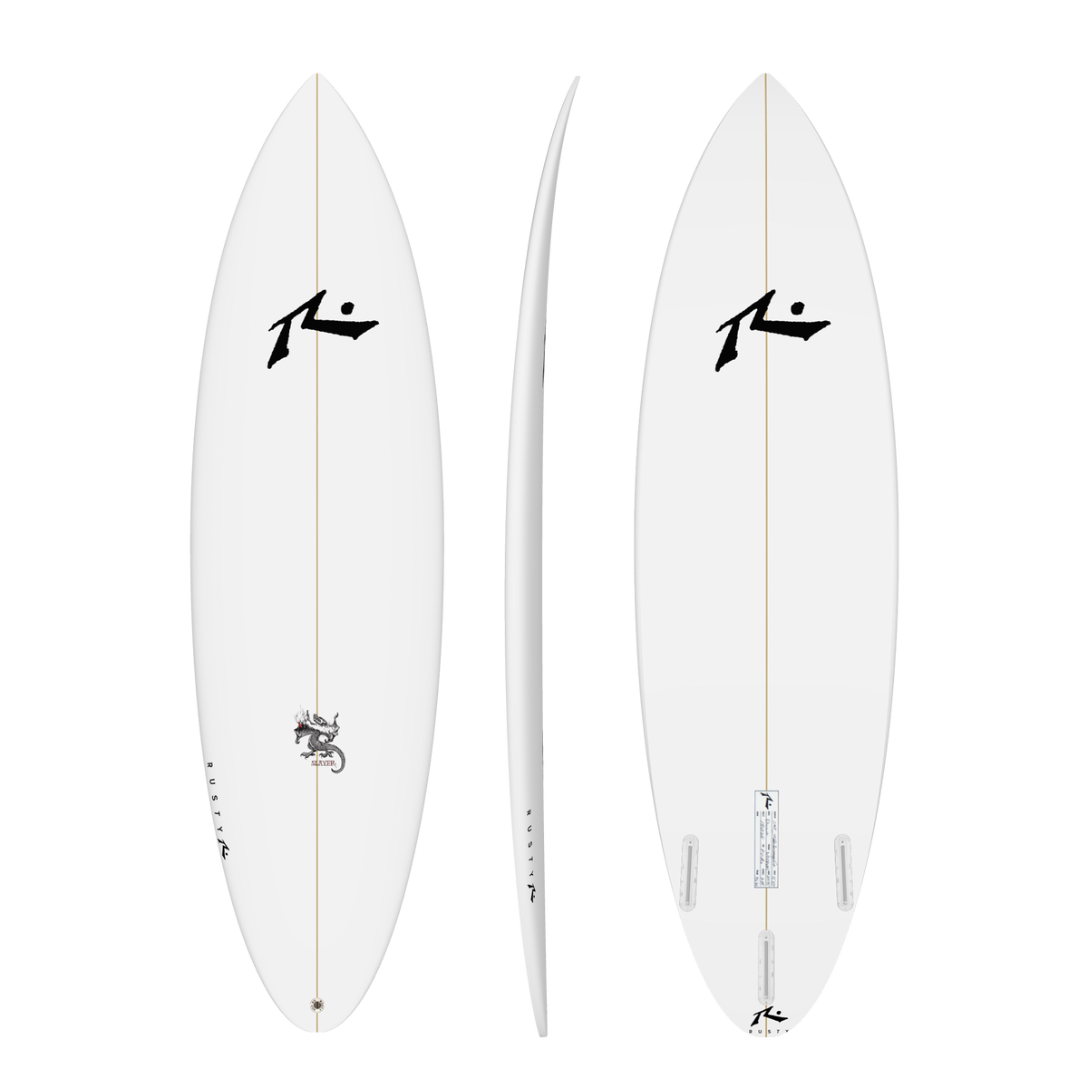 Slayer 6&#39;6&quot; x 20.0 X 2.81 - 38.10L, Round Pin, 3x  Futures Fin Boxes, PU - ID:931696