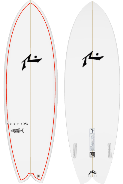 419 Fish 5&#39;10&quot; x 21.0 X 2.14 - 34.00L, Swallow, 2x  Futures Fin Boxes, PU - ID:926338