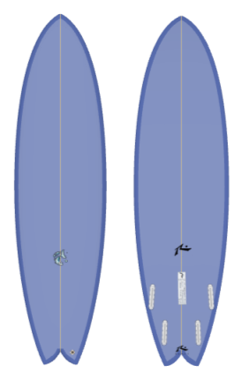 NSMF - Not So Moby Fish 7&#39;0&quot; x 21.75 X 2.88 - 50.10L, Swallow, 4x  Futures Fin Boxes, PU - ID:926173