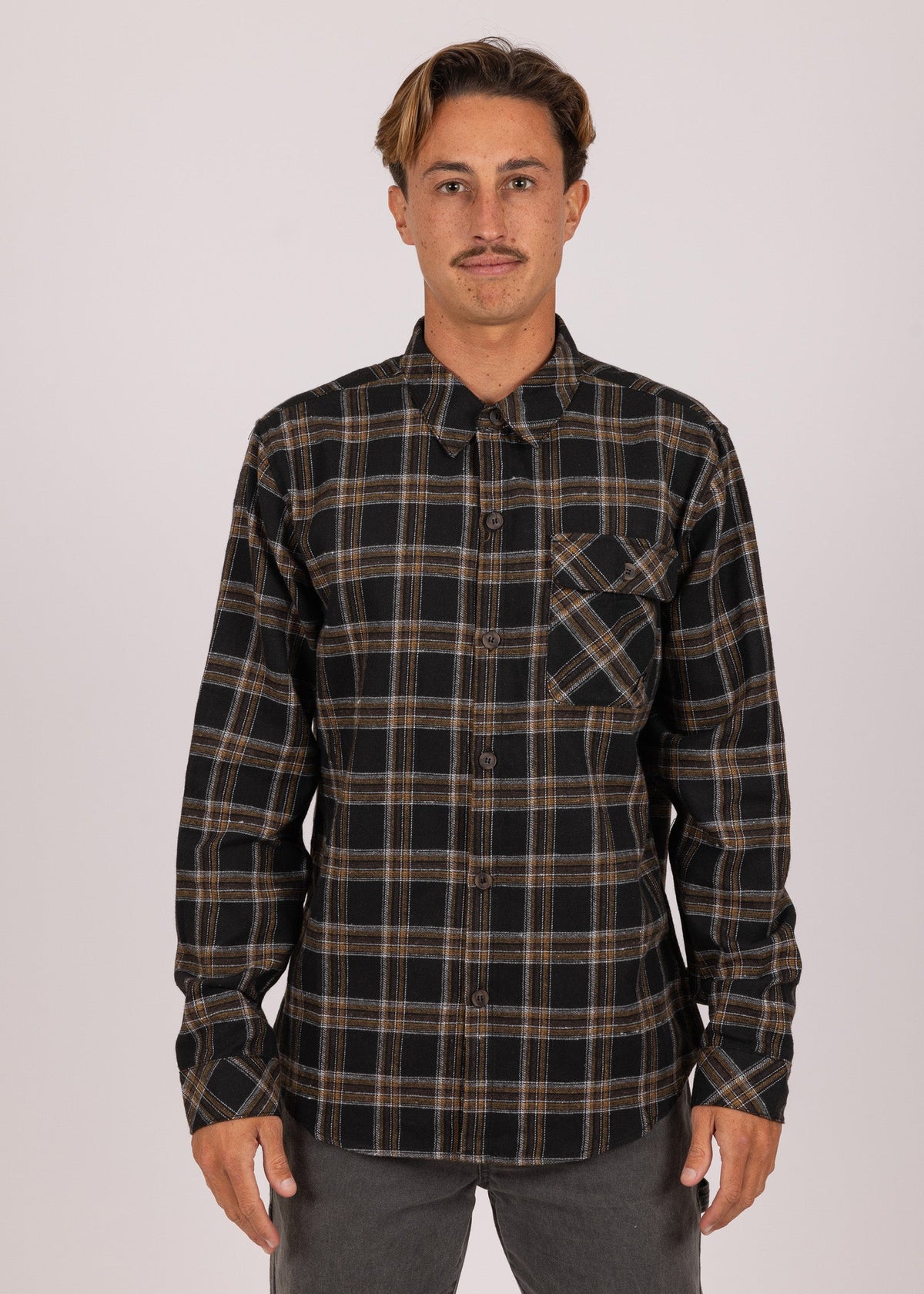 Rusty USA Agawam Flannel BLACK