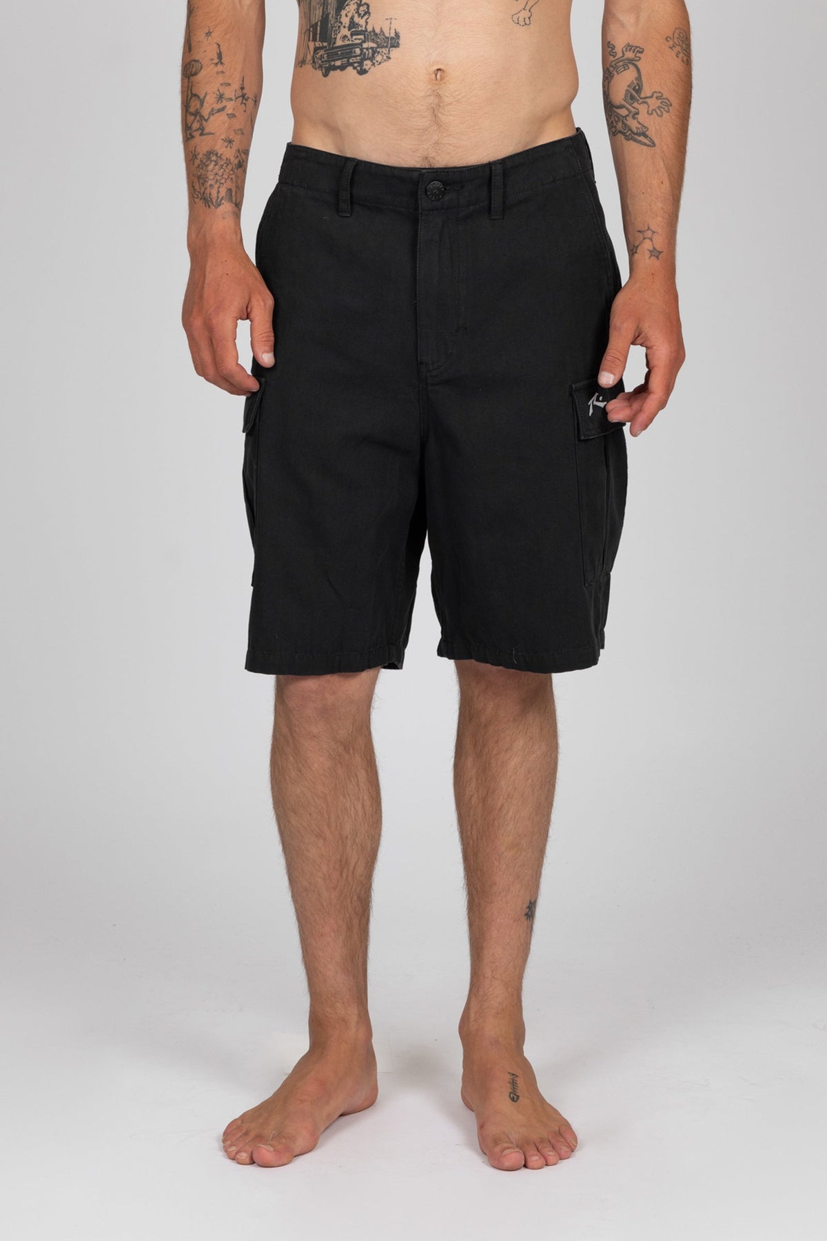 Rusty USA Baseline Cargo Short 21&quot; Black