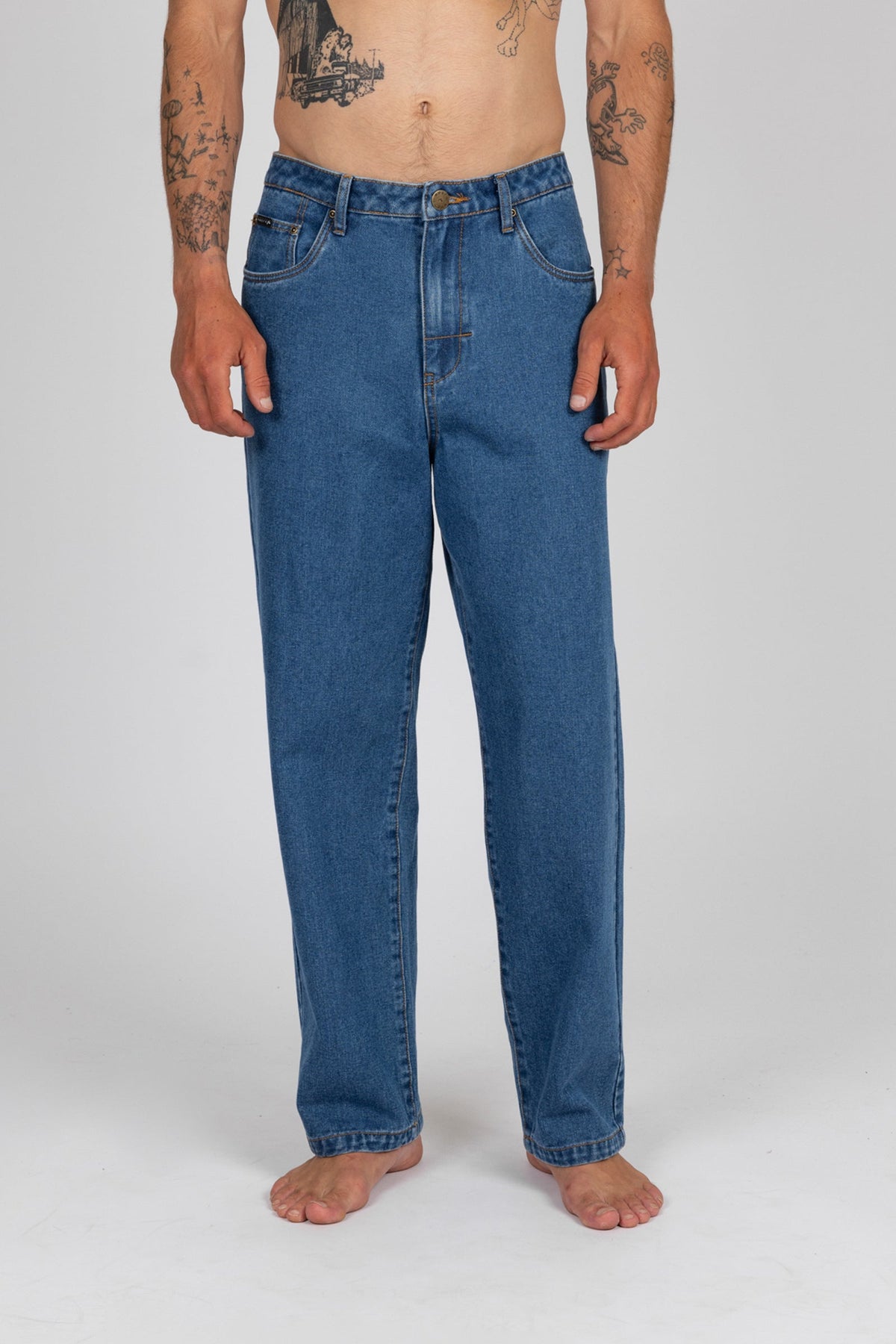 Rusty USA Baseline Relaxed Fit Denim Stone Wash