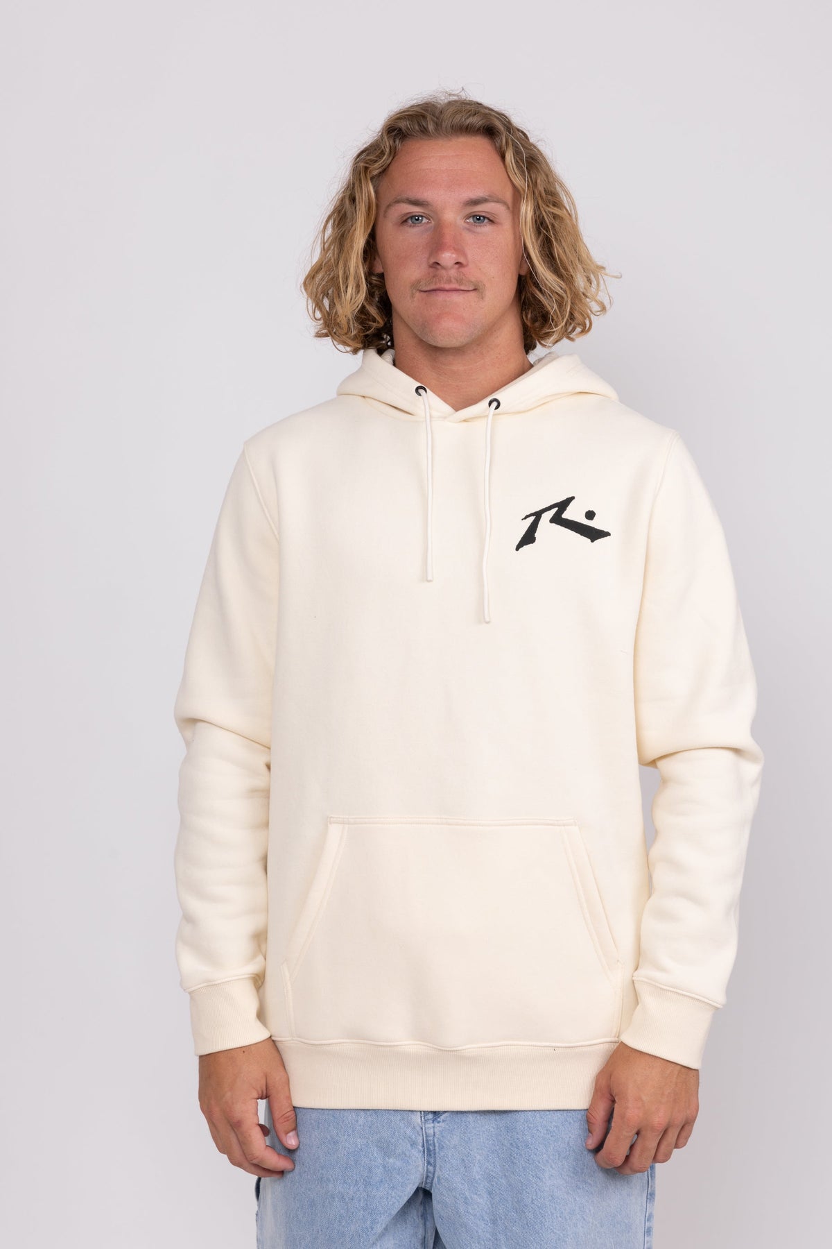 Rusty USA Floater Hooded Fleece ECRU