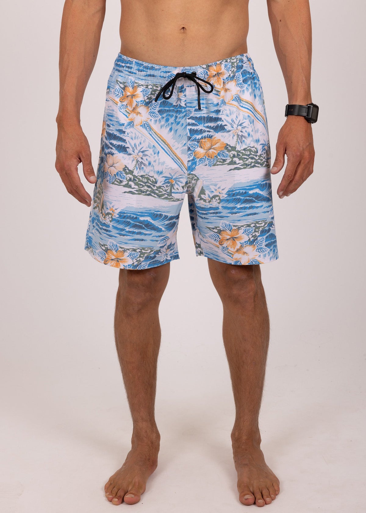 Rusty USA Kona Island Elastic Boardshort MOONLIGHT