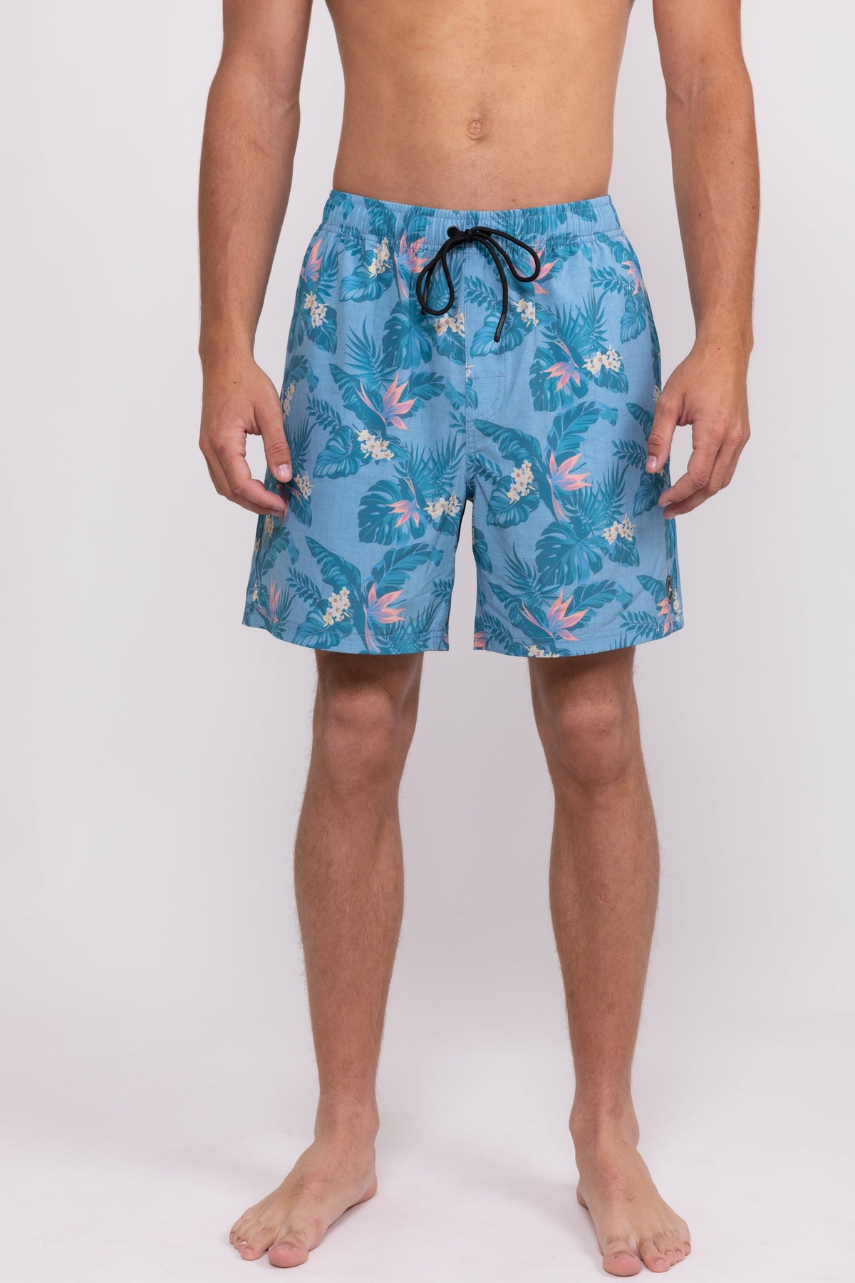 Rusty USA Kona Tropics Elastic Boardshort BLUE