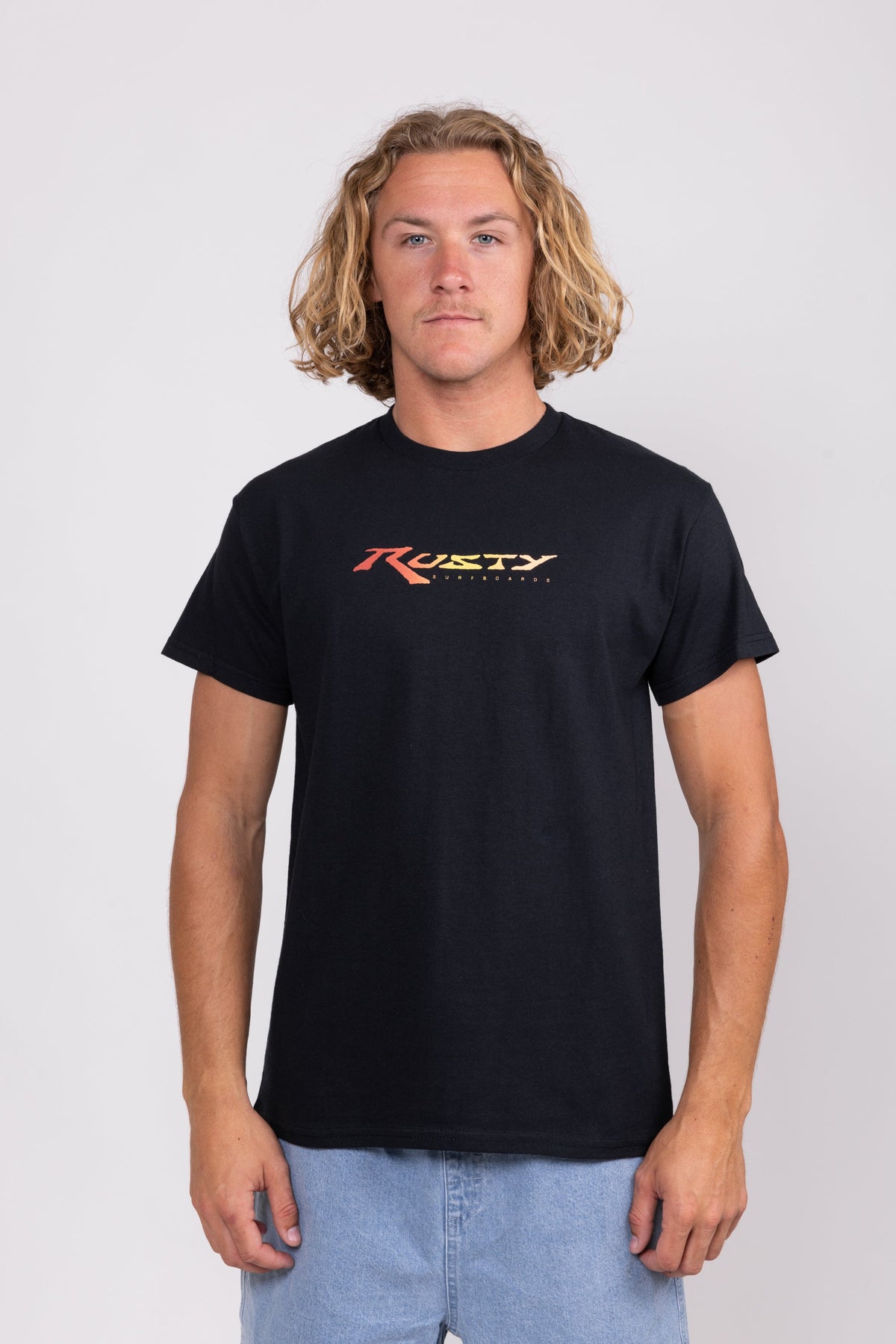 Rusty USA Ninety Mile Ss Tee BLACK