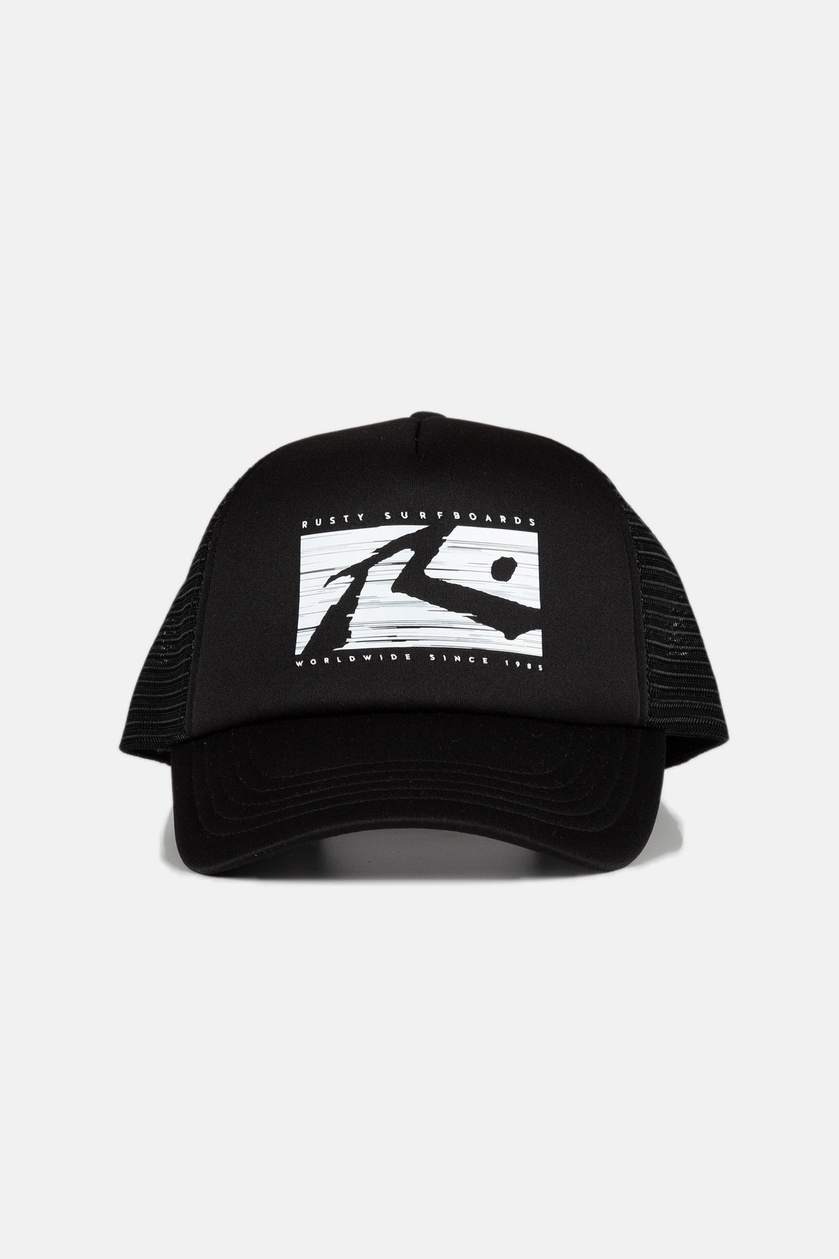 Rusty USA R Dot Trucker Cap BLACK