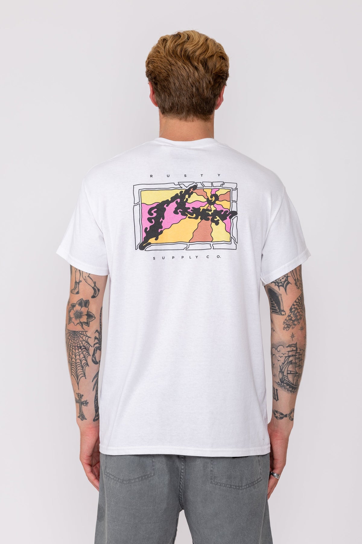 Rusty USA R. Vision Ss Tee WHITE