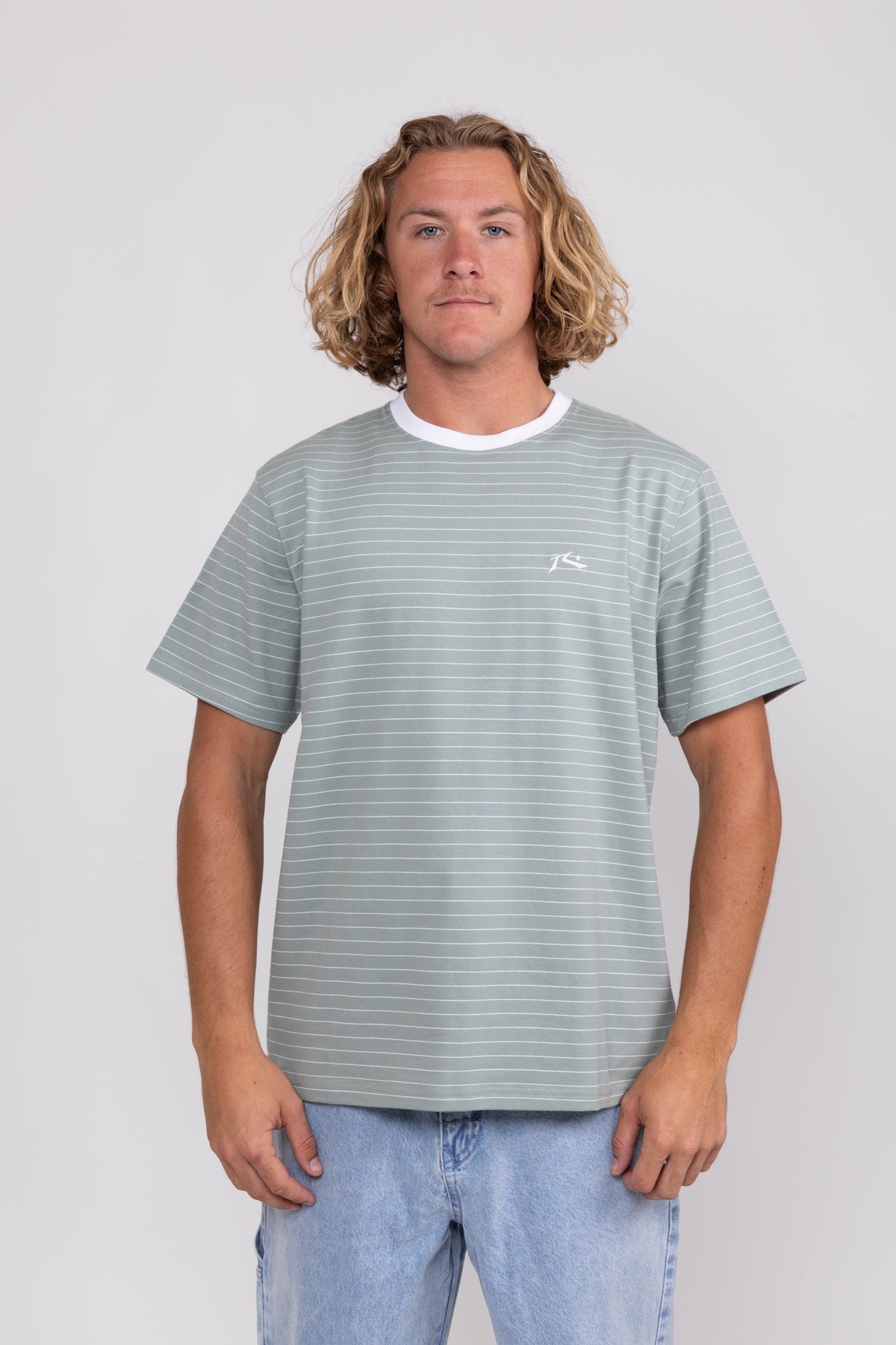 Rusty USA Tide Over Ss Tee SAGE GREEN