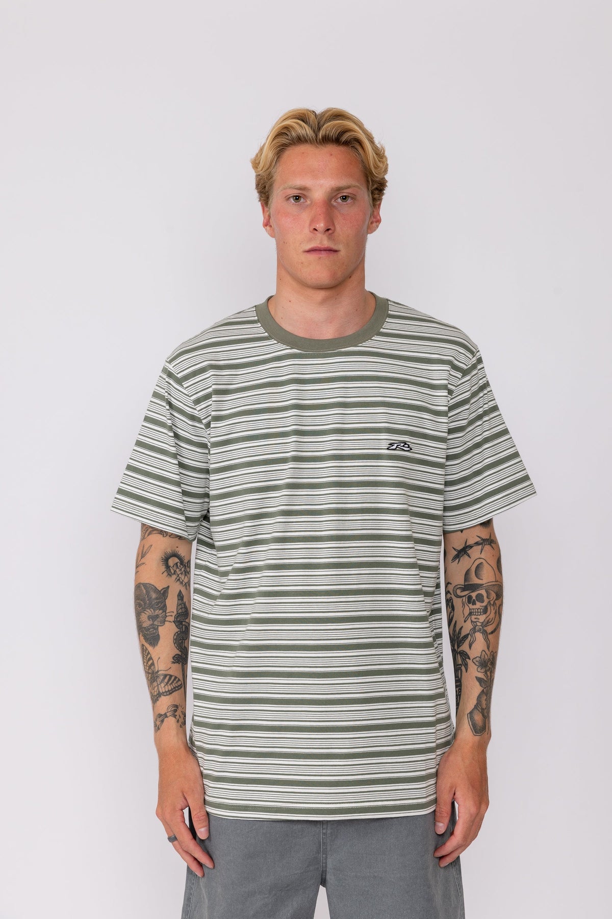 Rusty USA Track It Down Ss Tee SAGE GREEN