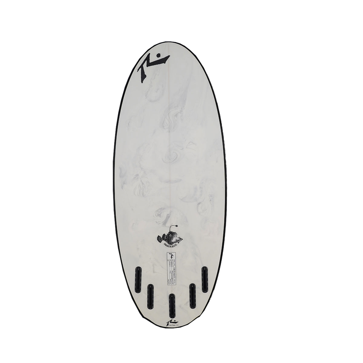 Half n Half Underbite - Wakesurf Board - Grey Swirl Bottom