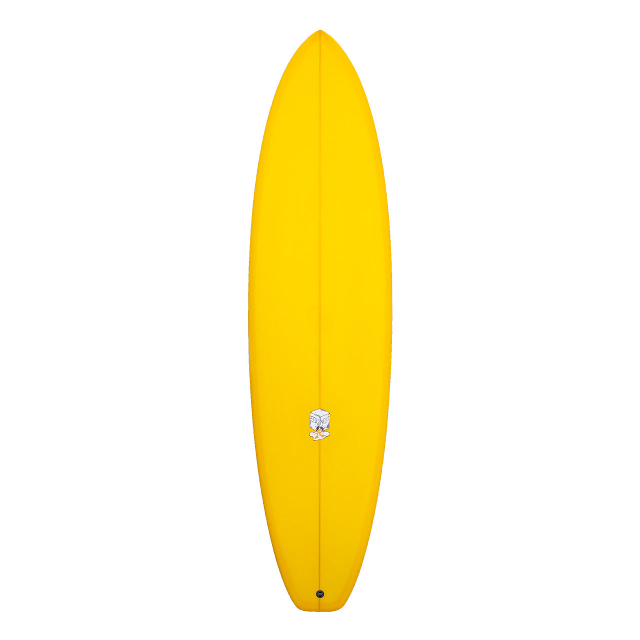 Egg Not - Made To Order - Mid Length - Yellow - Deck View - Rusty Surfboards