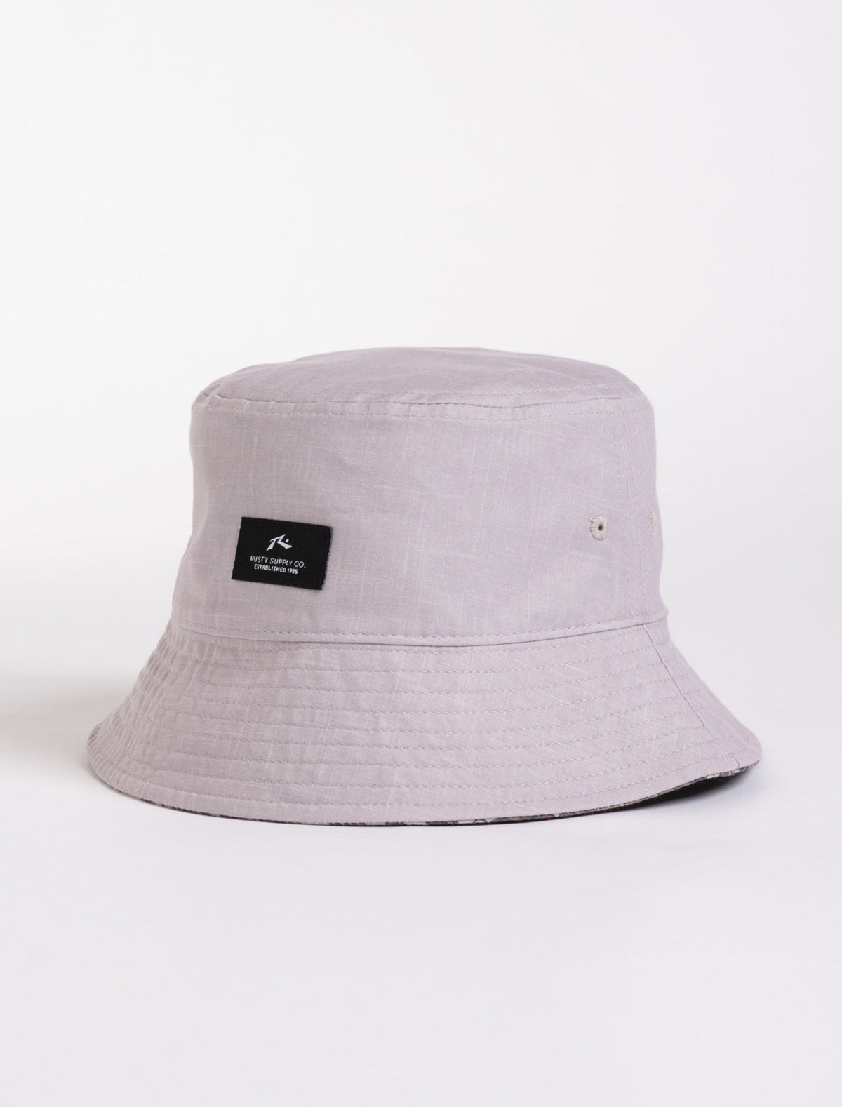 Rusty USA Dirtbag Reversible Bucket Hat Oatmeal OATMEAL